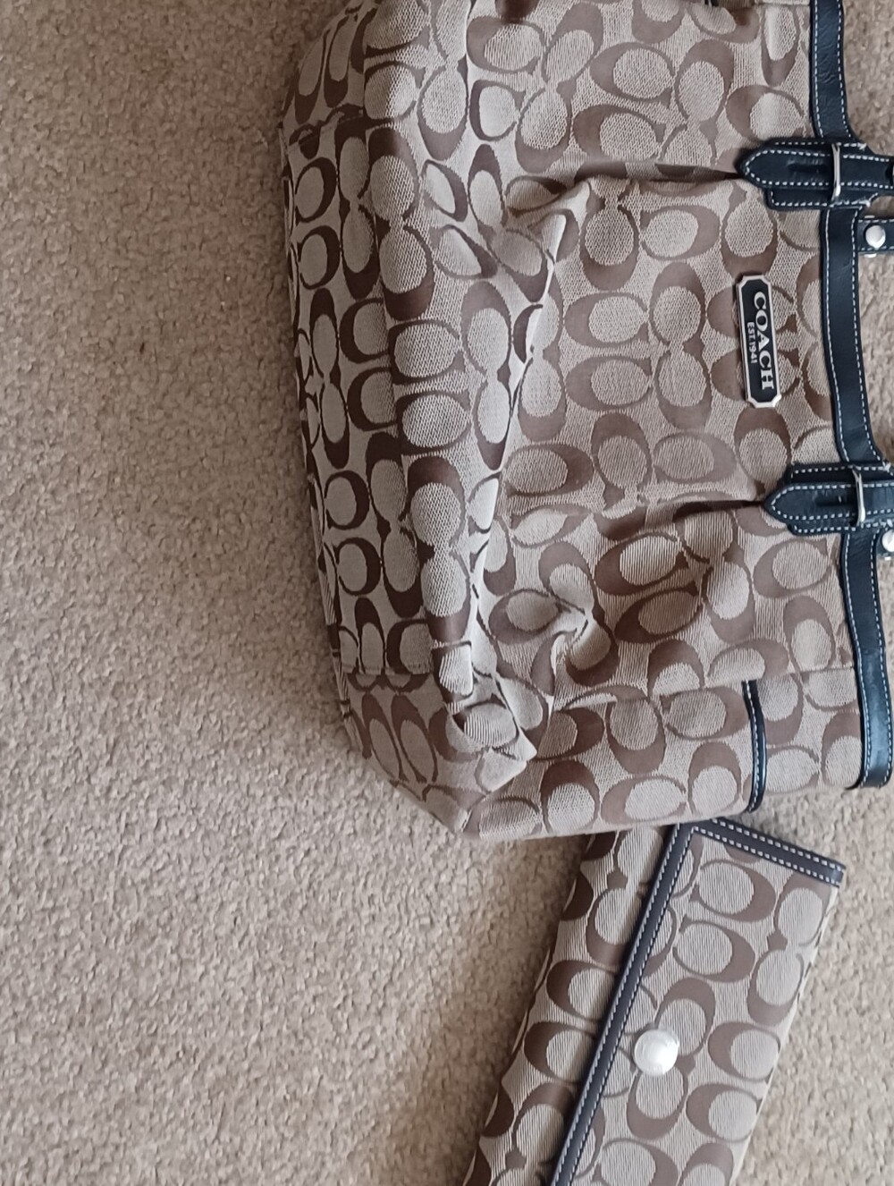 COACH GALLERY SIGNATURE EAST WEST TOTE